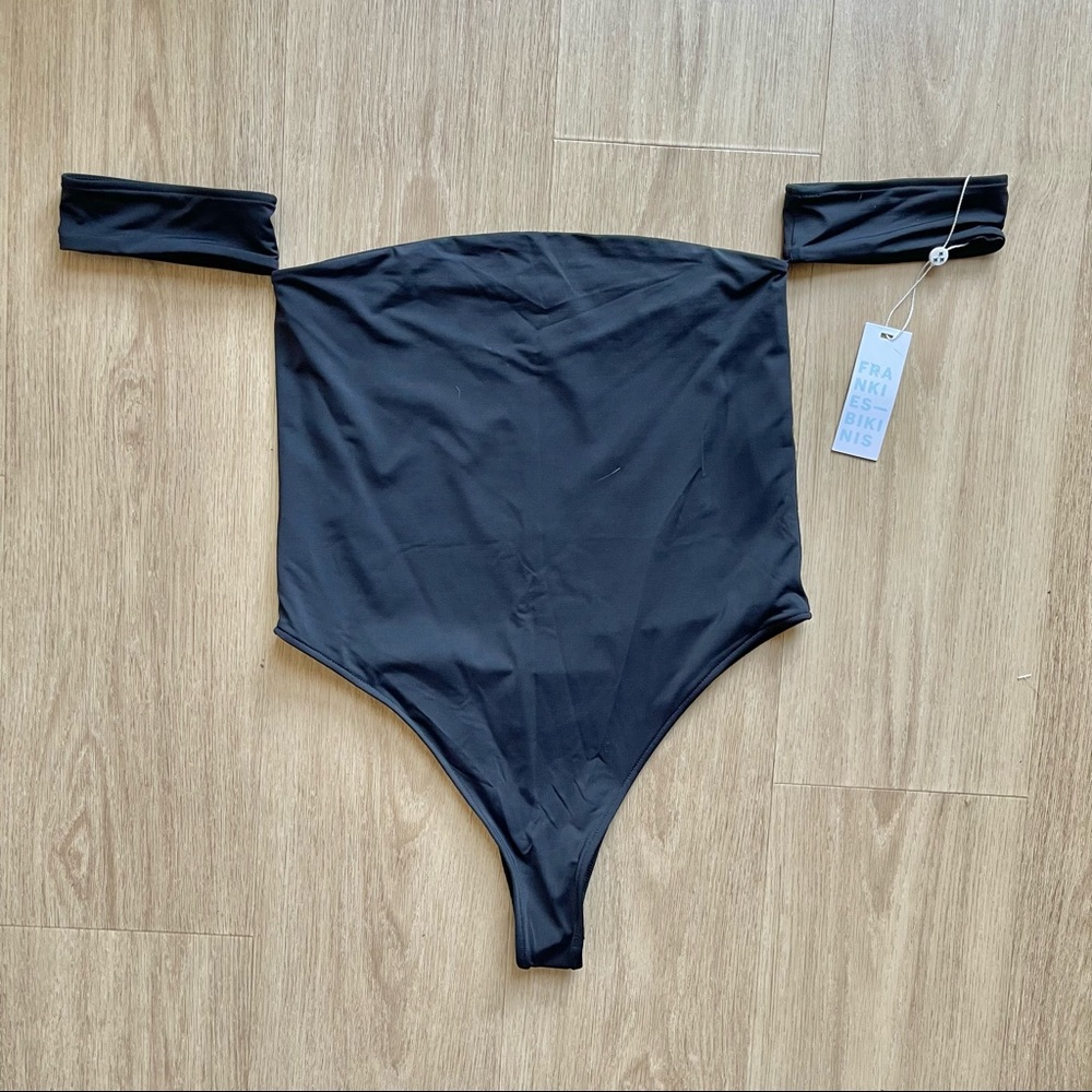 Frankie’s Bikini’s | NWT Off The Shoulder One Piece Swim Suit Sz: Large
